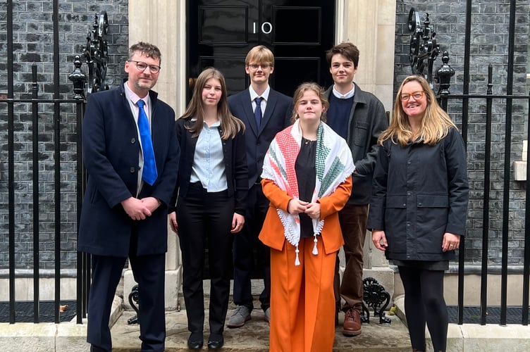 Camborne Sixth Form students visit Downing Street to meet the Prime Minister ahead of climate summit Camborne Sixth Form students visit Downing Street to meet the Prime Minister ahead of climate summit